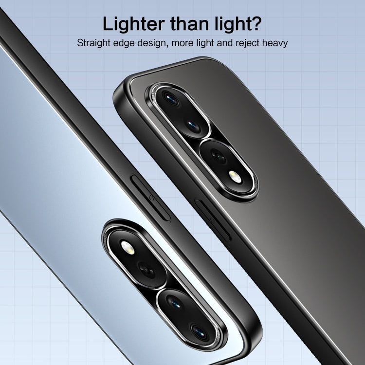 For Honor 80 R-JUST RJ-61 Electroplating Frosted TPU + PC Phone Case(Silver) - Honor Cases by R-JUST | Online Shopping South Africa | PMC TechLife