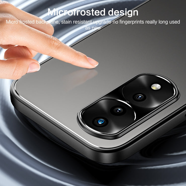 For Honor 70 Pro R-JUST RJ-61 Electroplating Frosted TPU + PC Phone Case(Silver) - Honor Cases by R-JUST | Online Shopping South Africa | PMC TechLife | Buy Now Pay Later Mobicred