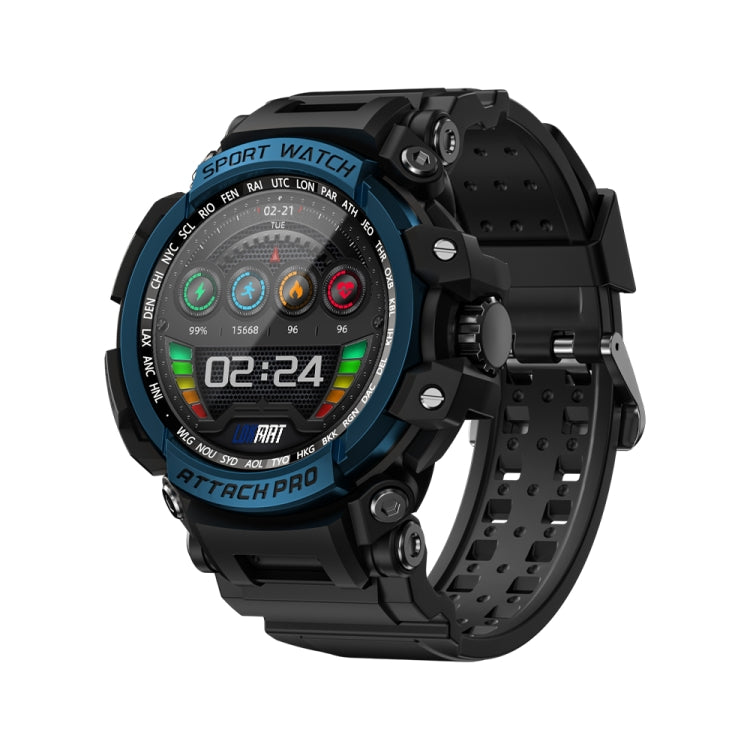 LOKMAT ATTACK 2 Pro 1.39 inch BT5.1 Smart Sport Watch, Support Bluetooth Call / Sleep / Heart Rate / Blood Pressure Health Monitor(Blue Black) - Smart Watches by Lokmat | Online Shopping South Africa | PMC TechLife