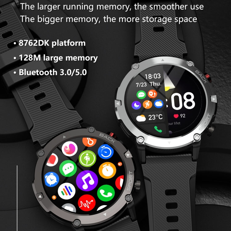 LEMFO LF26MAX 1.32 inch HD Round Screen Smart Watch Supports Bluetooth Calls(Silver) - free shipping - PMC TechLife - Order now!