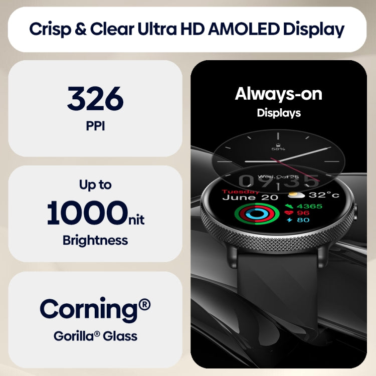 Zeblaze GTR 3 Pro 1.43 inch Screen Voice Calling Smart Watch, Support Heart Rate / Blood Pressure / Blood Oxygen(Gold) - free shipping - PMC TechLife - Order now!