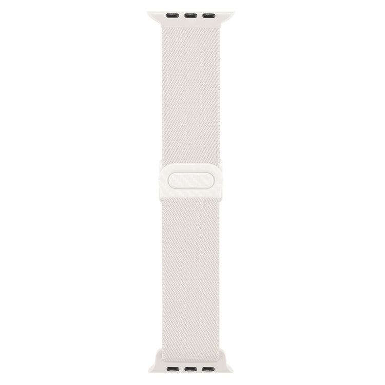For Apple Watch Series 7 45mm Carbon Fiber Texture Snap Buckle Nylon Watch Band(Starlight) - free shipping - PMC TechLife - Order now!