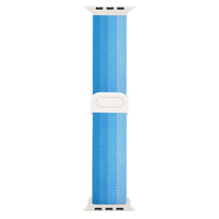 For Apple Watch Series 4 44mm Carbon Fiber Texture Snap Buckle Nylon Watch Band(Gradient Blue) - free shipping - PMC TechLife - Order now!