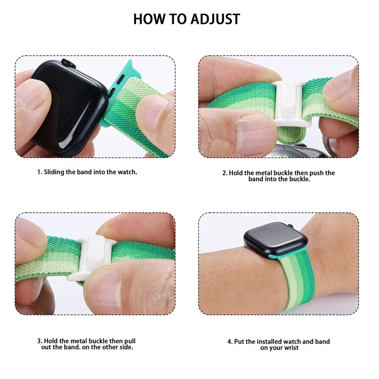 For Apple Watch Ultra 49mm Carbon Fiber Texture Snap Buckle Nylon Watch Band(Gradient Blue) - free shipping - PMC TechLife - Order now!