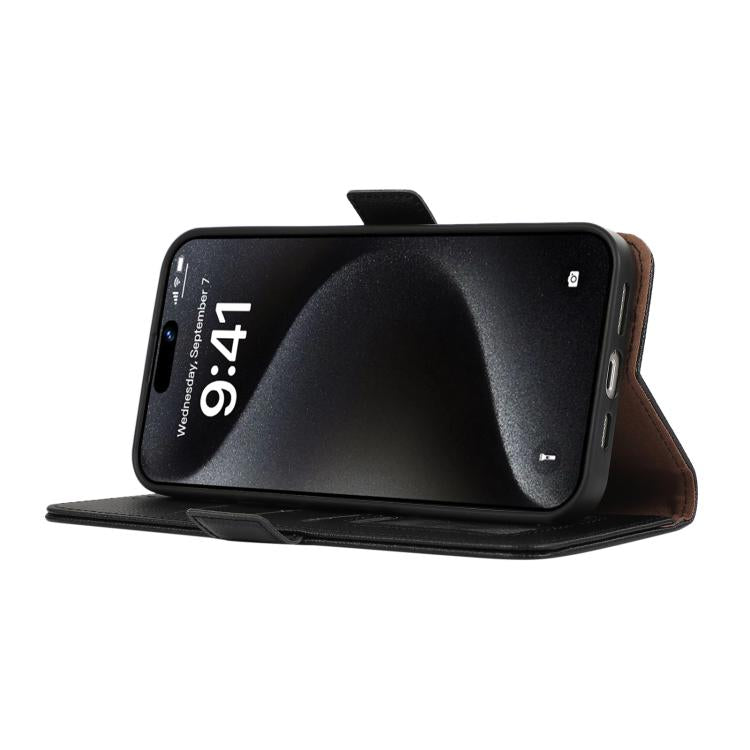 For iPhone 17 Air ABEEL Side-Magnetic Litchi Pattern Leather RFID Phone Case(Black) - free shipping - PMc TechLife - Order now!