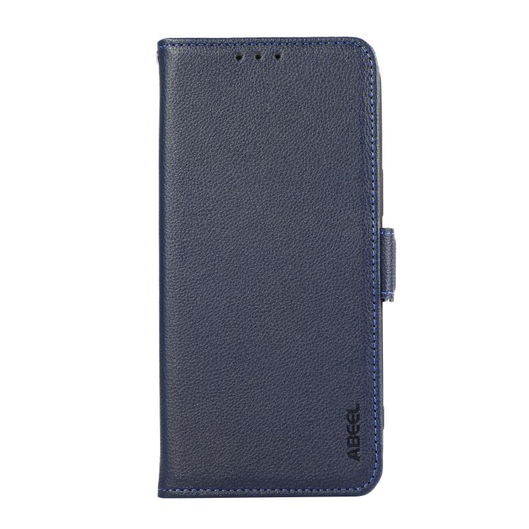 For iPhone 17 Air ABEEL Side-Magnetic Litchi Pattern Leather RFID Phone Case(Blue) - free shipping - PMc TechLife - Order now!