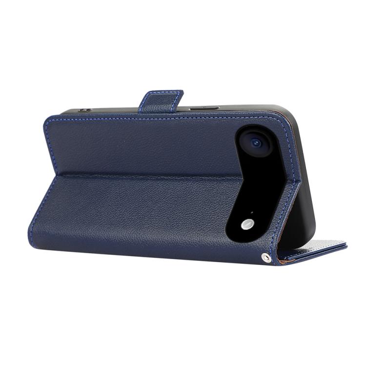 For iPhone 17 Air ABEEL Side-Magnetic Litchi Pattern Leather RFID Phone Case(Blue) - free shipping - PMc TechLife - Order now!