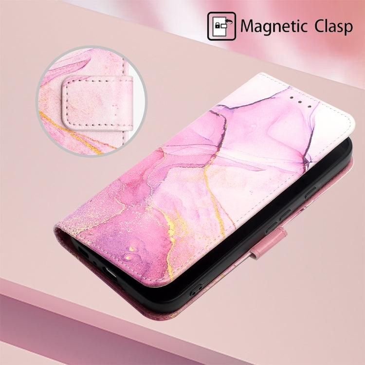For Google Pixel 9 PT003 Marble Pattern Flip Leather Phone Case(Pink Purple Gold) - Google Cases by PMC TechLife | Online Shopping South Africa | PMC TechLife | Buy Now Pay Later Mobicred
