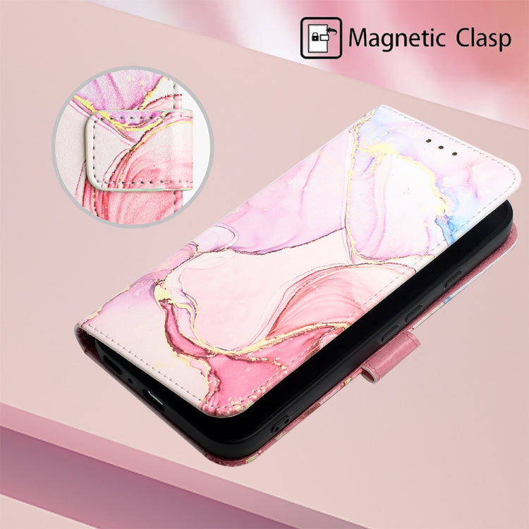 For Google Pixel 9 PT003 Marble Pattern Flip Leather Phone Case(Rose Gold) - Google Cases by PMC TechLife | Online Shopping South Africa | PMC TechLife | Buy Now Pay Later Mobicred