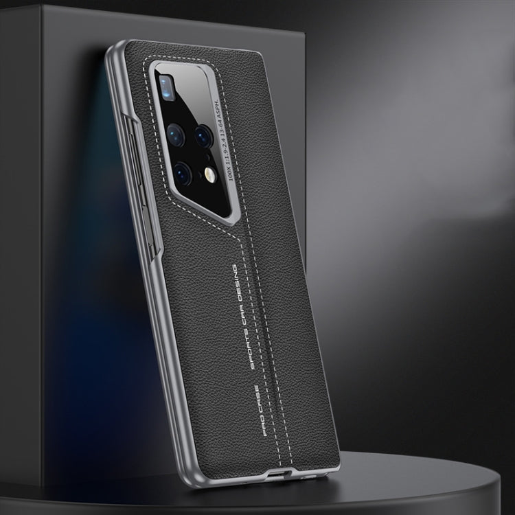 For Huawei MateX2 GKK Integrated Blade Ultra-thin Leather Full Coverage Phone Case(Grey) - free shipping - PMC Jewellery - Order now!