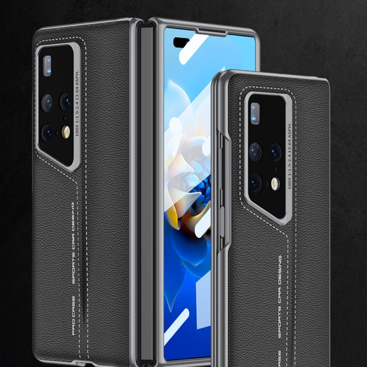 For Huawei MateX2 GKK Integrated Blade Ultra-thin Leather Full Coverage Phone Case(Grey) - free shipping - PMC Jewellery - Order now!