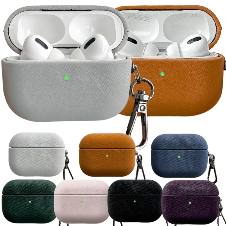 For AirPods Pro 2 Suede Earphone Protective Case(White) - For AirPods Pro 2 by PMC Jewellery | Online Shopping South Africa | PMC Jewellery | Buy Now Pay Later Mobicred