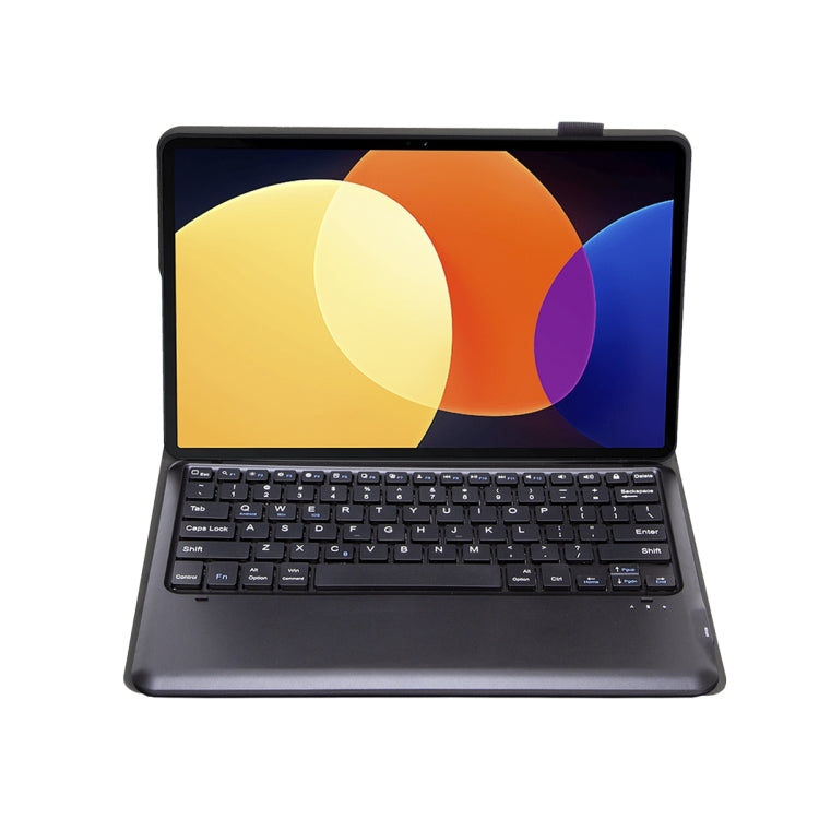 For Xiaomi Pad 6S Pro 12.4 Lambskin Texture Detachable Bluetooth Keyboard Leather Case(Black) - Xiaomi Keyboard by PMC TechLife | Online Shopping South Africa | PMC TechLife | Buy Now Pay Later Mobicred