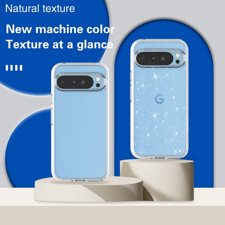 For Google Pixel 9 Terminator Style Shockproof Phone Case(Glitter White) - Google Cases by PMC TechLife | Online Shopping South Africa | PMC TechLife | Buy Now Pay Later Mobicred