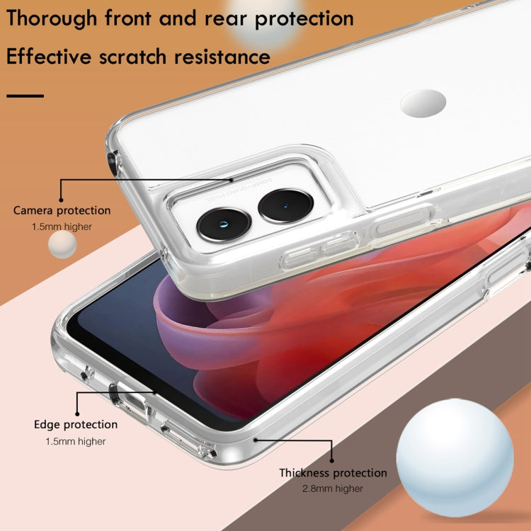 For Motorola Moto G Play 4G 2024 Terminator Style Shockproof Phone Case(Transparent) - Motorola Cases by PMC Jewellery | Online Shopping South Africa | PMC Jewellery | Buy Now Pay Later Mobicred