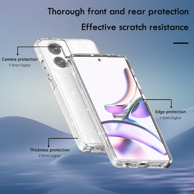 For Motorola Moto G Stylus 5G 2024 Terminator Style Shockproof Phone Case(Glitter White) - Motorola Cases by PMC Jewellery | Online Shopping South Africa | PMC Jewellery | Buy Now Pay Later Mobicred