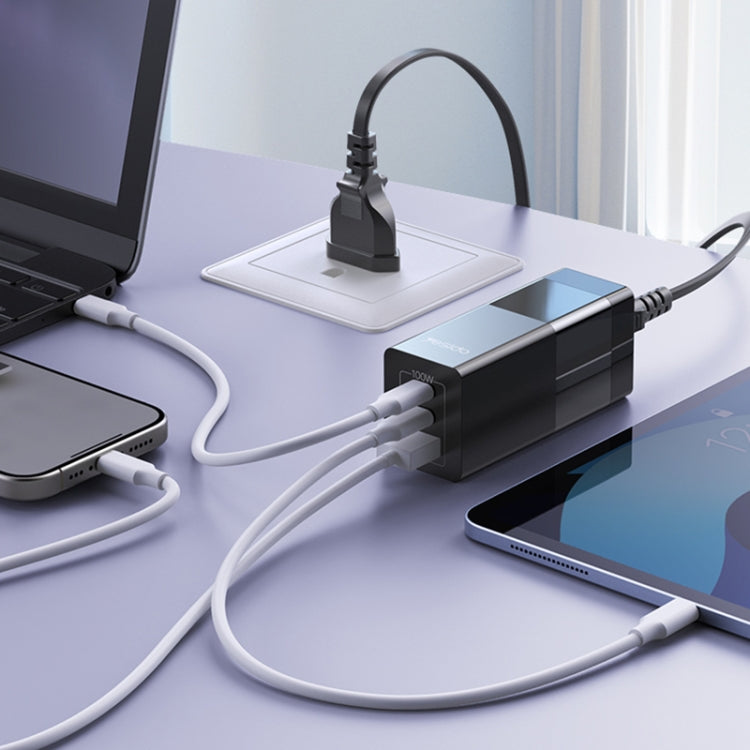 Yesido YC58 100W 2Type-C+USB Ports with 1 Socket Desktop GaN Charger(EU Plug) - free shipping - PMC Jewellery - Order now!
