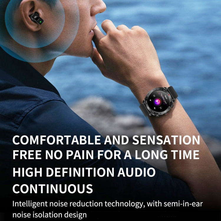 LEMFO T95 1.52 inch IPS Screen 2 in 1 Bluetooth Earphone Smart Watch Support Health Monitoring(Black) - free shipping - PMC TechLife - Order now!