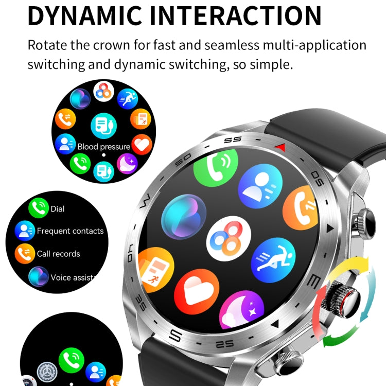 LEMFO T95 1.52 inch IPS Screen 2 in 1 Bluetooth Earphone Smart Watch Support Health Monitoring(Silver) - free shipping - PMC TechLife - Order now!