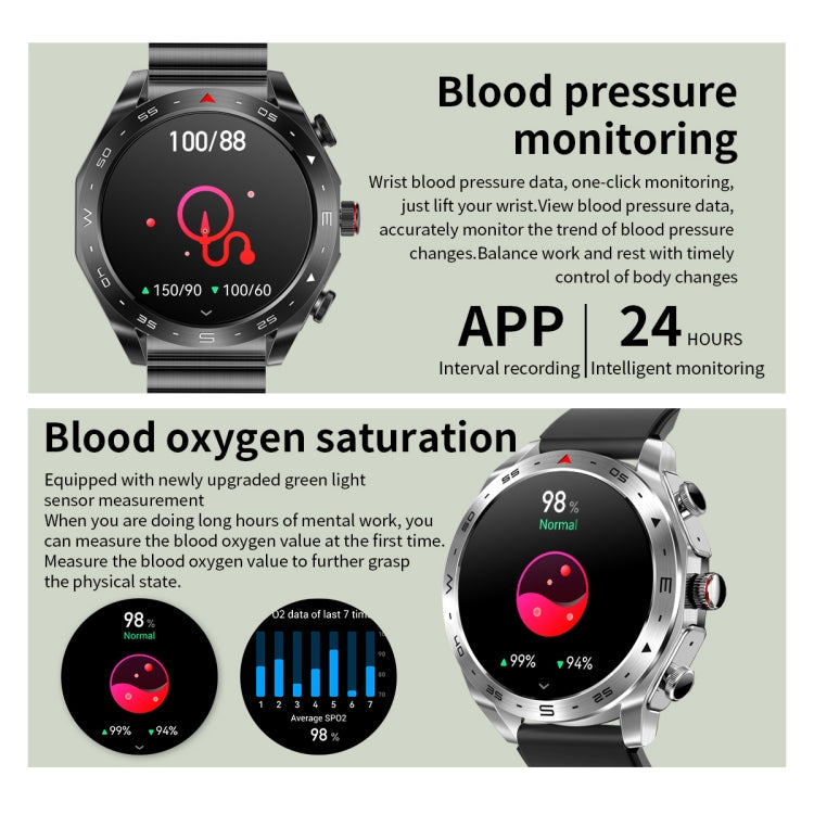 LEMFO T95 1.52 inch IPS Screen 2 in 1 Bluetooth Earphone Smart Watch Support Health Monitoring(Black) - free shipping - PMC TechLife - Order now!
