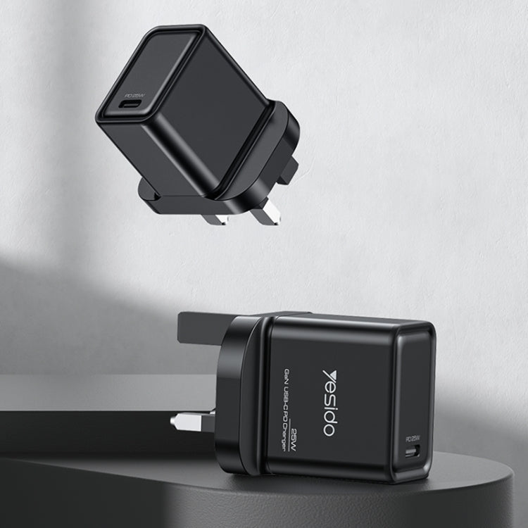 Yesido YC81 PD 25W USB-C/Type-C Interface GaN Fast Charging Charger(UK Plug) - free shipping - PMC TechLife - Order now!