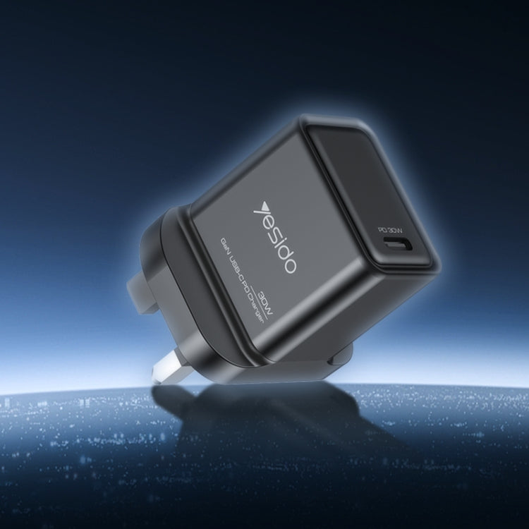 Yesido YC82 PD 30W USB-C/Type-C Interface GaN Fast Charging Charger(UK Plug) - USB Charger by Yesido | Online Shopping South Africa | PMC TechLife | Buy Now Pay Later Mobicred