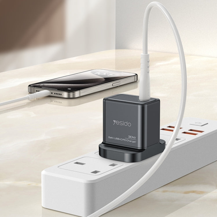 Yesido YC82 PD 30W USB-C/Type-C Interface GaN Fast Charging Charger(UK Plug) - USB Charger by Yesido | Online Shopping South Africa | PMC TechLife | Buy Now Pay Later Mobicred