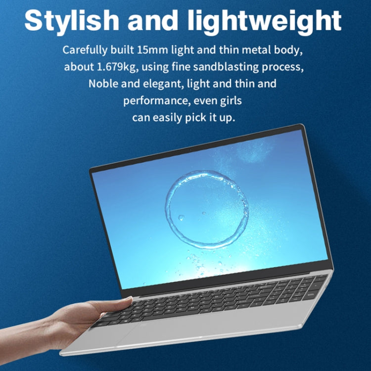GXMO F152G 15.6 inch Laptop, 16GB+512GB, Windows 11 Intel Alder Lake N95 Quad Core, Support Fingerprint Unlock(Silver) - free shipping - PMC TechLife - Order now!
