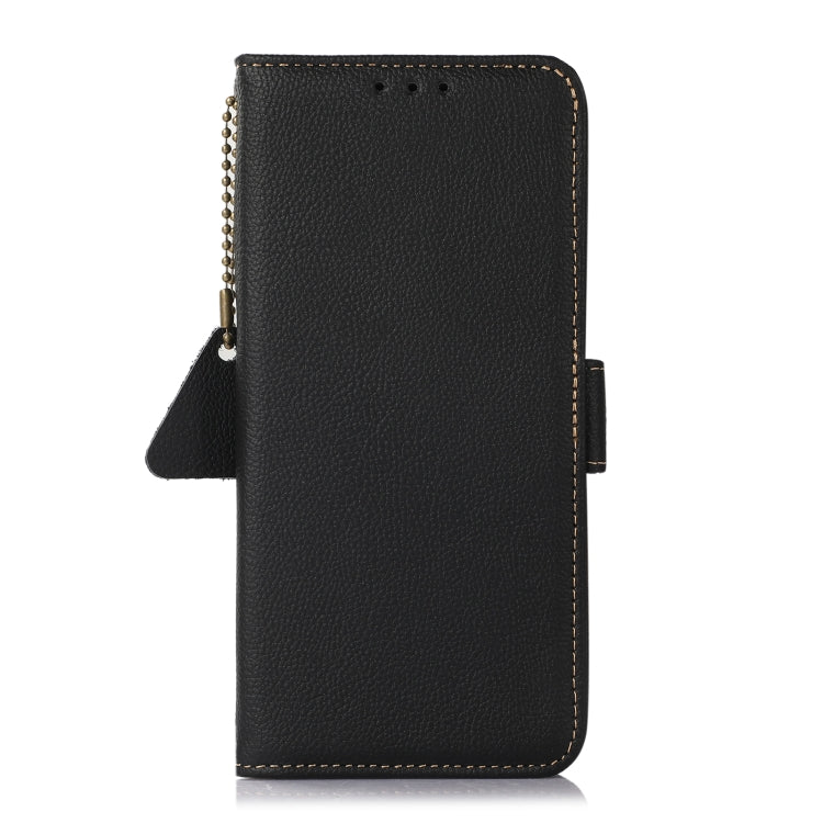 For OnePlus CE4 5G Global Side-Magnetic TJ Genuine Leather RFID Phone Case(Black) - OnePlus Cases by PMC TechLife | Online Shopping South Africa | PMC TechLife | Buy Now Pay Later Mobicred
