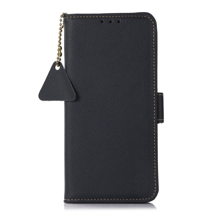 For OnePlus CE4 5G Global Side-Magnetic TJ Genuine Leather RFID Phone Case(Blue) - OnePlus Cases by PMC TechLife | Online Shopping South Africa | PMC TechLife | Buy Now Pay Later Mobicred