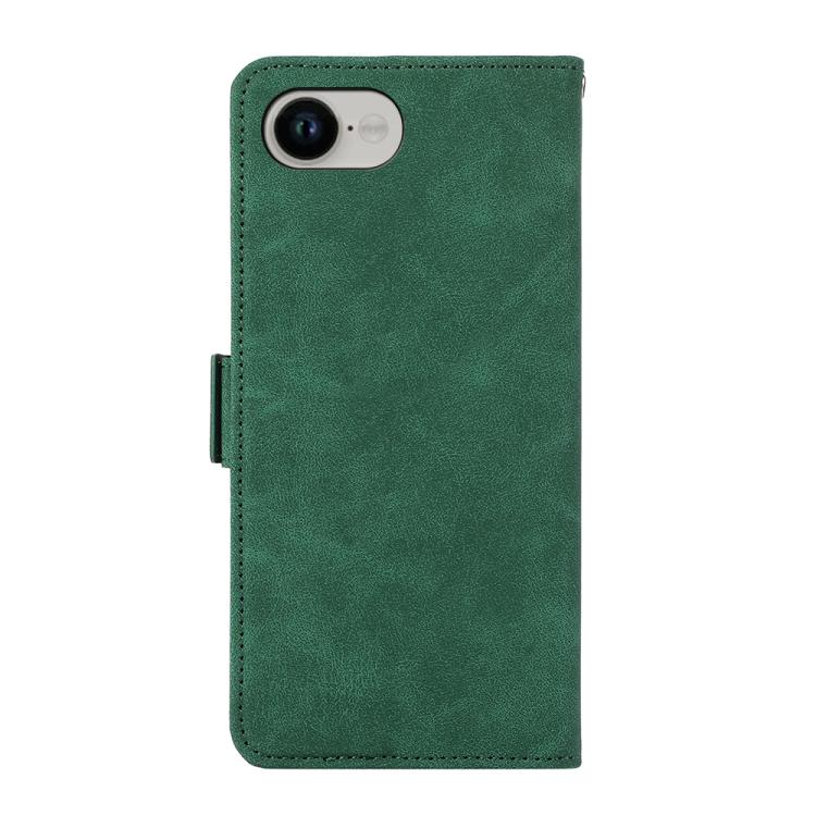 For iPhone 16e ABEEL Frosted Magnetic RFID Leather Phone Case(Green) - iPhone 16e Cases by PMC TechLife | Online Shopping South Africa | PMC TechLife | Buy Now Pay Later Mobicred
