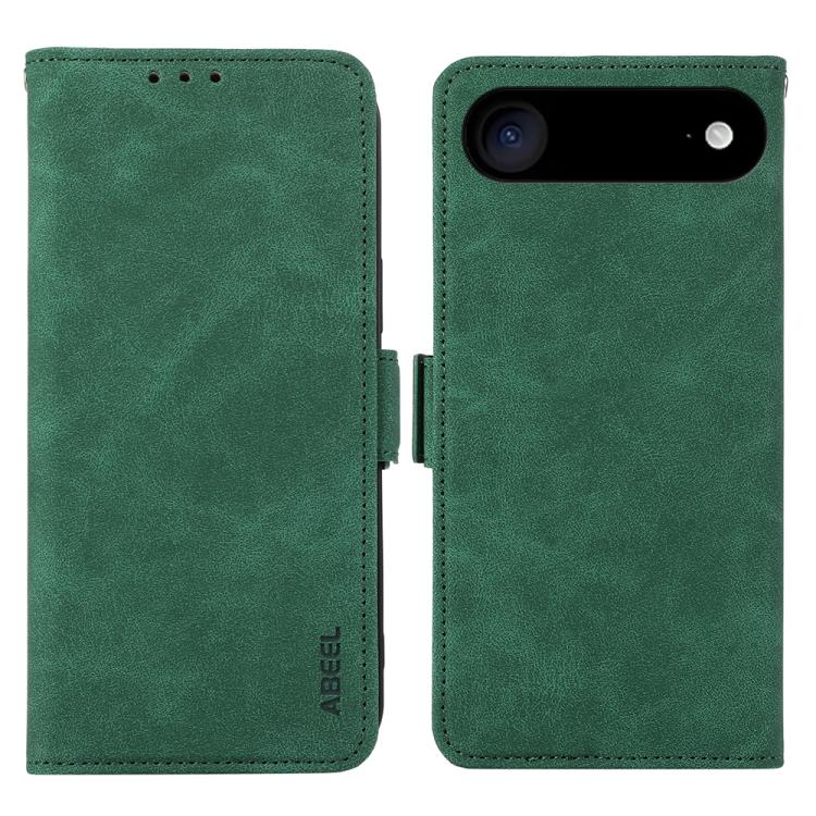 For iPhone 17 Air ABEEL Frosted Magnetic RFID Leather Phone Case(Green) - free shipping - PMc TechLife - Order now!