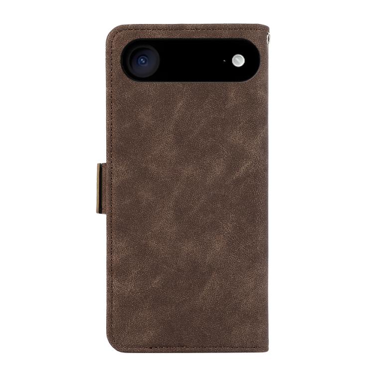 For iPhone 17 Air ABEEL Frosted Magnetic RFID Leather Phone Case(Brown) - free shipping - PMc TechLife - Order now!