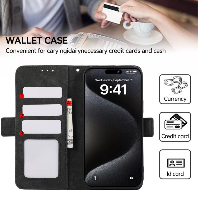 For iPhone 17 Pro ABEEL Frosted Magnetic RFID Leather Phone Case(Black) - free shipping - PMc TechLife - Order now!