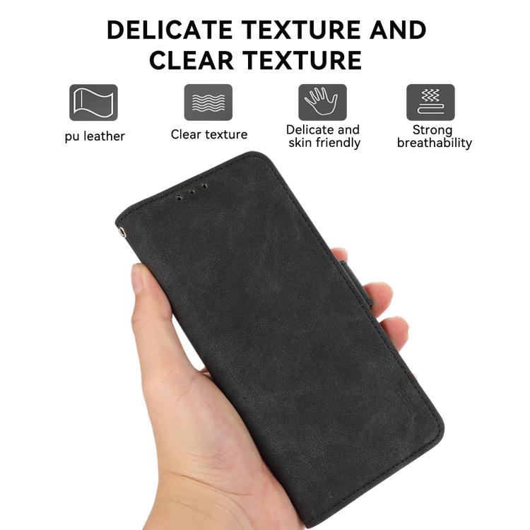 For iPhone 17 Pro Max ABEEL Frosted Magnetic RFID Leather Phone Case(Black) - free shipping - PMc TechLife - Order now!
