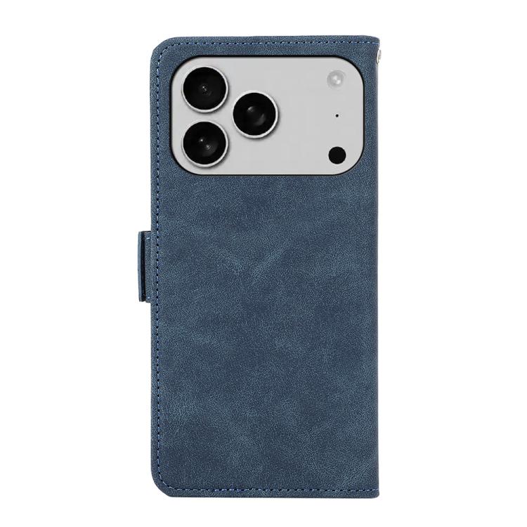 For iPhone 17 Pro Max ABEEL Frosted Magnetic RFID Leather Phone Case(Blue) - free shipping - PMc TechLife - Order now!