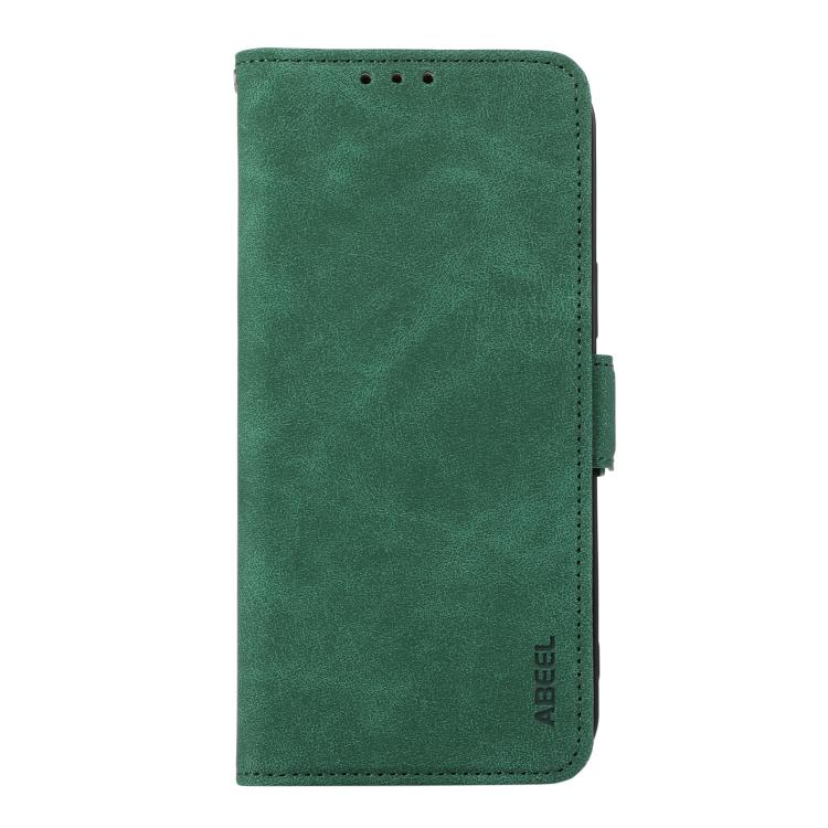 For iPhone 17 Pro Max ABEEL Frosted Magnetic RFID Leather Phone Case(Green) - free shipping - PMc TechLife - Order now!