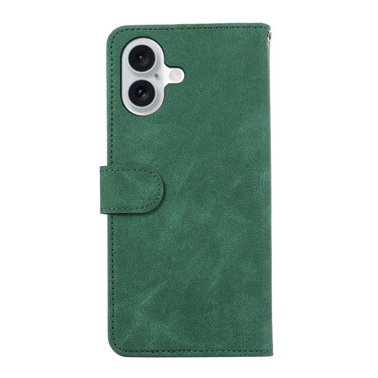 For iPhone 17 ABEEL Color Block Magnetic RFID Leather Phone Case(Green-Black) - free shipping - PMc TechLife - Order now!