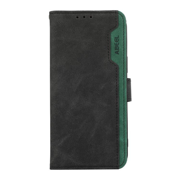 For iPhone 17 Air ABEEL Color Block Magnetic RFID Leather Phone Case(Black-Green) - free shipping - PMc TechLife - Order now!
