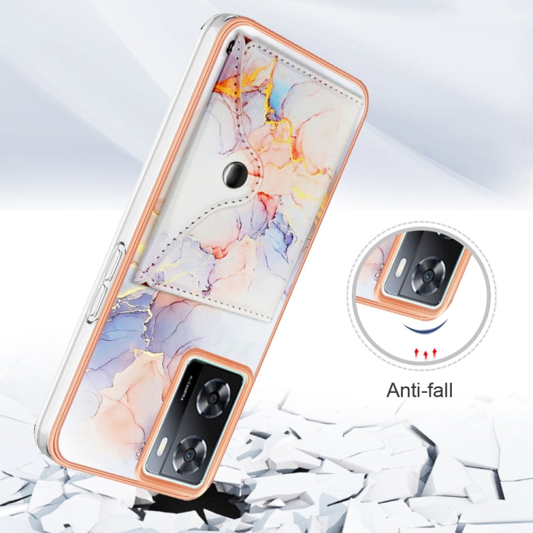 For Realme Narzo 50 5G Marble Pattern IMD Card Slot Phone Case(Galaxy Marble White) - free shipping - PMC TechLife - Order now!