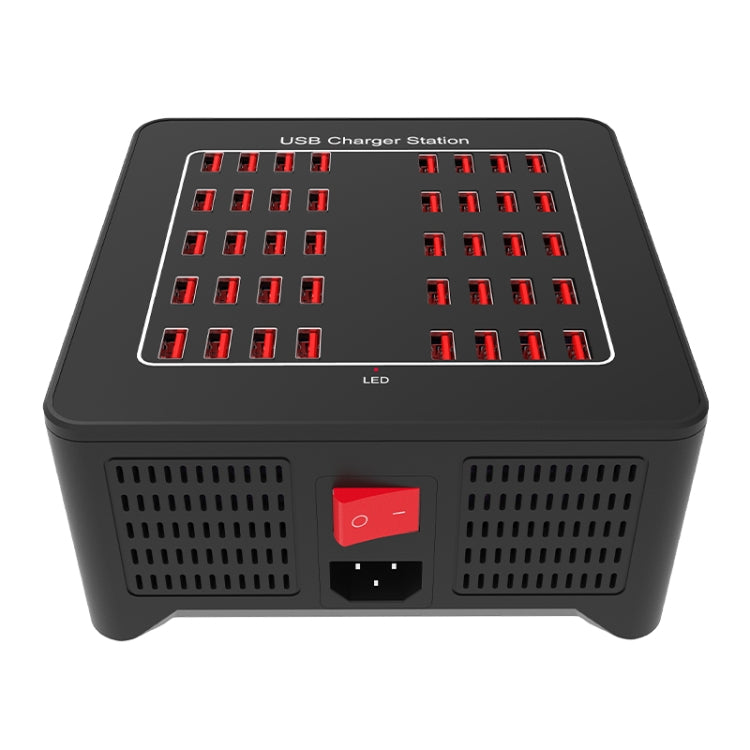 YFY-A76 200W 40 Ports USB Smart Charging Station(UK Plug) - Multifunction Charger by PMC Jewellery | Online Shopping South Africa | PMC Jewellery | Buy Now Pay Later Mobicred