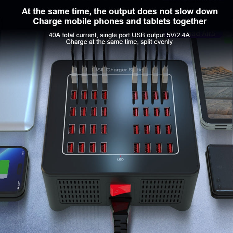 YFY-A76 200W 40 Ports USB Smart Charging Station(AU Plug) - free shipping - PMC Jewellery - Order now!