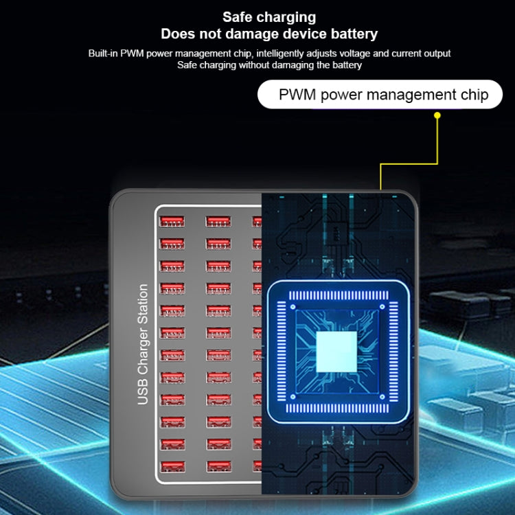 YFY-A78 300W 60 Ports USB Smart Charging Station(EU Plug) - Multifunction Charger by PMC Jewellery | Online Shopping South Africa | PMC Jewellery | Buy Now Pay Later Mobicred