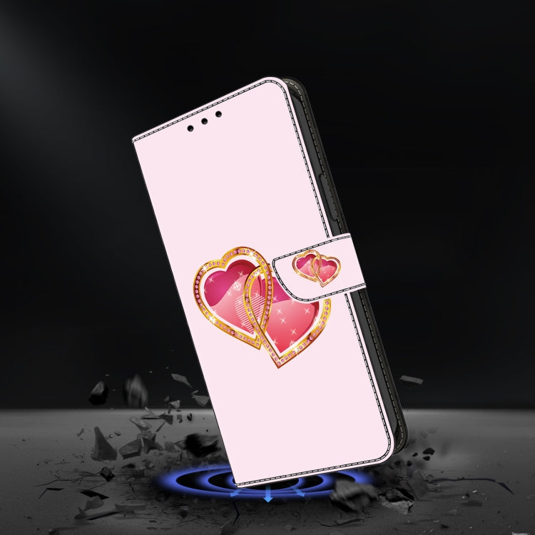 For Google Pixel 9 Crystal Painted Leather Phone case(Love Peach) - free shipping - PMC TechLife - Order now!
