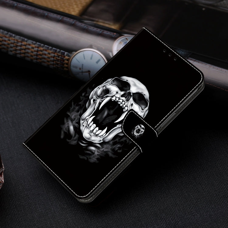 For Google Pixel 9 Crystal Painted Leather Phone case(Skull) - Google Cases by PMC TechLife | Online Shopping South Africa | PMC TechLife | Buy Now Pay Later Mobicred