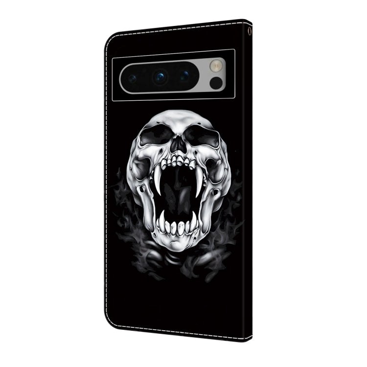 For Google Pixel 9 Crystal Painted Leather Phone case(Skull) - Google Cases by PMC TechLife | Online Shopping South Africa | PMC TechLife | Buy Now Pay Later Mobicred