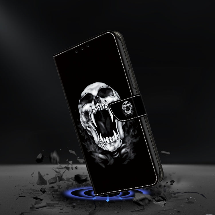 For Google Pixel 9 Crystal Painted Leather Phone case(Skull) - Google Cases by PMC TechLife | Online Shopping South Africa | PMC TechLife | Buy Now Pay Later Mobicred