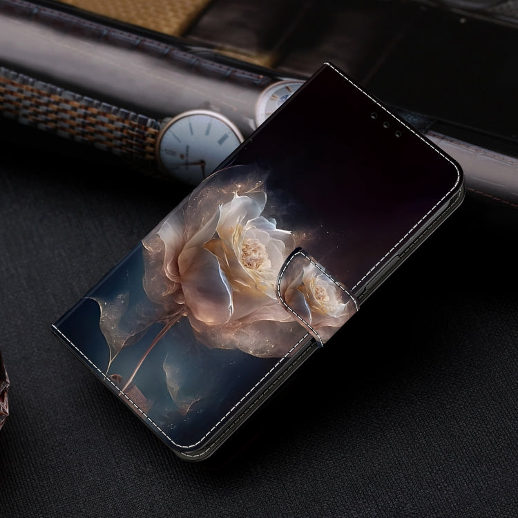 For Google Pixel 9 Crystal Painted Leather Phone case(Peony) - Google Cases by PMC TechLife | Online Shopping South Africa | PMC TechLife | Buy Now Pay Later Mobicred