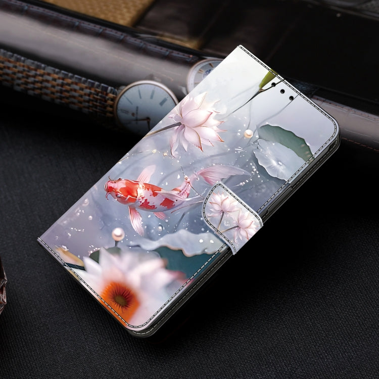 For Google Pixel 9 Pro Crystal Painted Leather Phone case(Koi) - Google Cases by PMC TechLife | Online Shopping South Africa | PMC TechLife | Buy Now Pay Later Mobicred