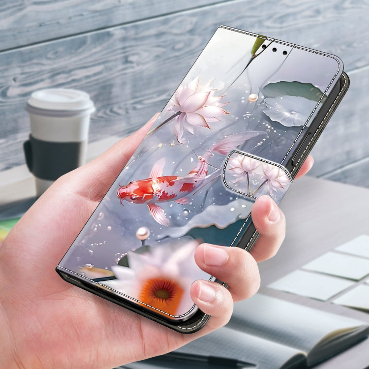 For Google Pixel 9 Pro Crystal Painted Leather Phone case(Koi) - Google Cases by PMC TechLife | Online Shopping South Africa | PMC TechLife | Buy Now Pay Later Mobicred